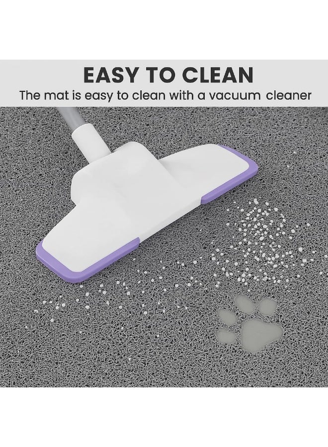 حصيرة فضلات القطط، حصيرة احتجاز فضلات القطط، حصائر مزدوجة الطبقة على شكل خلية نحل، خالية من الفثالات، مقاومة للبول، سهلة التنظيف، تمنع التناثر، سجادة صندوق صينية احتجاز الفضلات 30*40 سم - Image 5